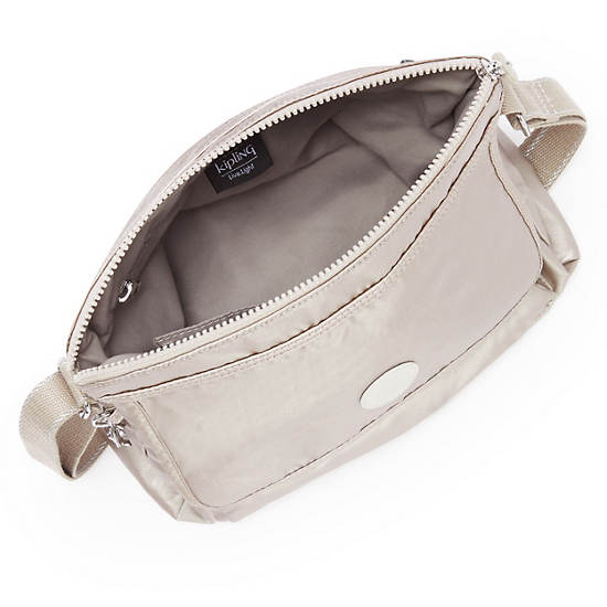 Kipling Aisling Metallic Crossbody Väska Silver | SE 2168FD